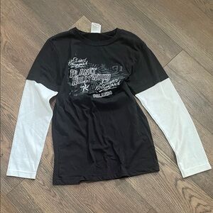 Planet Hollywood Orlando Black Layered-Look Long Sleeve vintage Tee